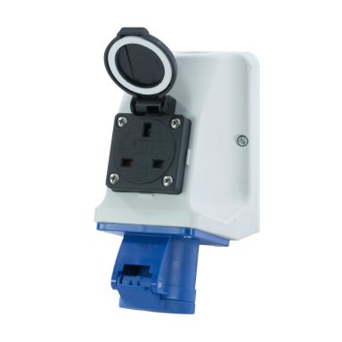 Garo UI 216-6 S+RU/UIFG Vägguttag IP44, 3-polig, 16A