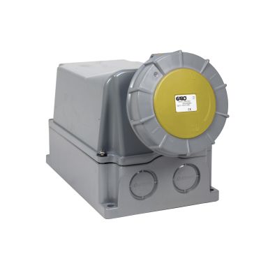 Garo UIV 4125-4 S + RU Vägguttag IP67, 5-polig 125A
