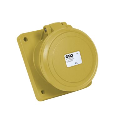 Garo UIS 363-4 S Paneluttag IP44, 4-polig, 63A, sned