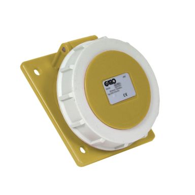 Garo UISV 332-4 S Paneluttag IP67, 4-polig, 32A, sned