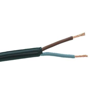 Gelia 40000377 Kabel svart, 2x0,75 kroner, 100 m