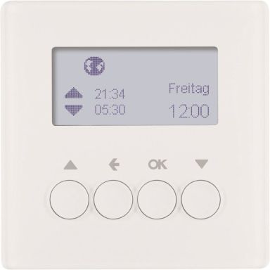 Hager 85741129 Sjalusitimer innfelt, Q.1, polarhvit