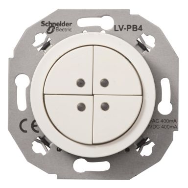 Schneider Electric WDE011072 Klenspänningsknapp vit