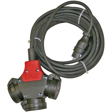 Garo Elflex 352056 Grenuttag 230V, 3-vägs, 10 m