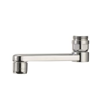 Mora 450329.AE Utloppspip fast, krom, utvändig gänga