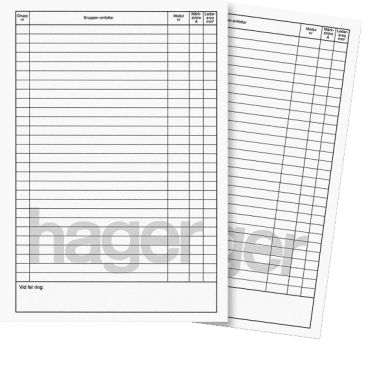 Hager GZ06B Ryhmien luettelo