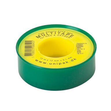 Unipak Multitape Gjengeteip 12 mm x 12 m