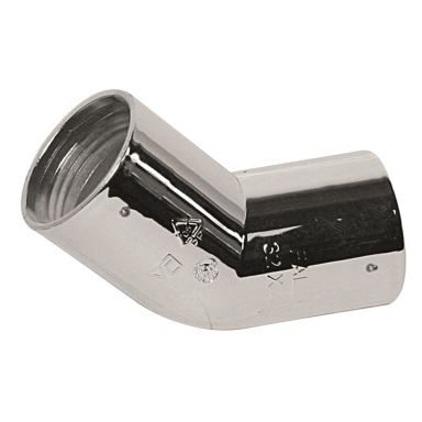 Faluplast 2910380 Böj 45°, förkromad