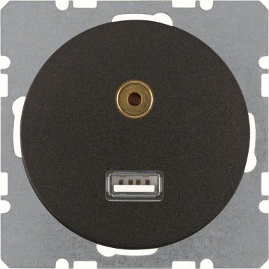 Hager 3315392045 Multimediauttag R.1/R.3