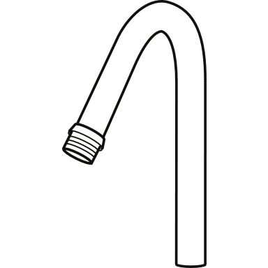 Mora 209551.AE Överrör G1/2&quot, krom