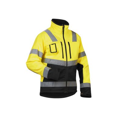 Blåkläder 4900251733994XL Softshelltakki huomiokeltainen/musta, huomiotakki