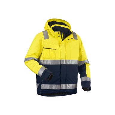 Blåkläder 487019873389XS Synlighetsjakke varselgul/marineblå, vinter