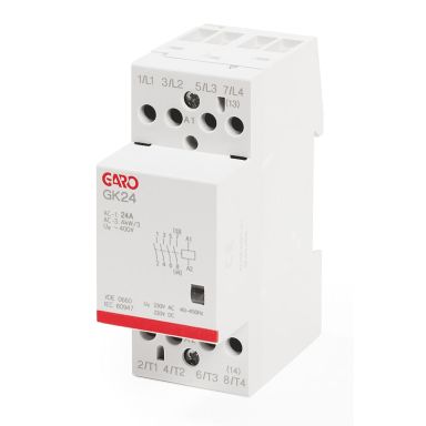 Garo GK24 4NO 230V ACDC Kontaktor 4-polig, 25 A