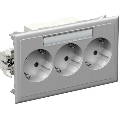 Schneider Electric 5940113 Masteruttag 3-vägs, aluminium