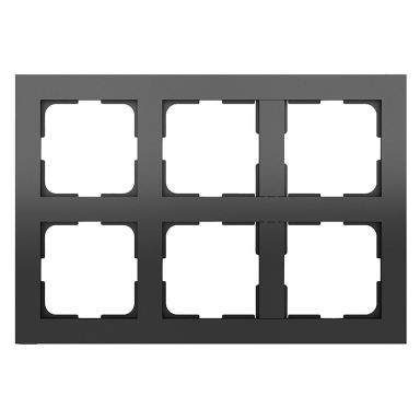 Elko EKO05244 Kombinasjonsramme 2 x 3 rom, svart
