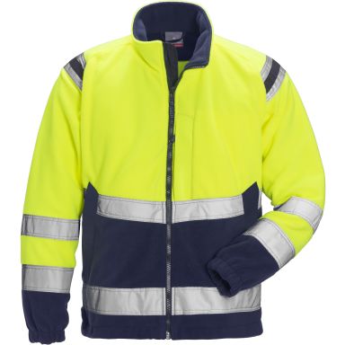 Fristads 4041 FE Fleecetakki huomiokeltainen/laivastonsininen