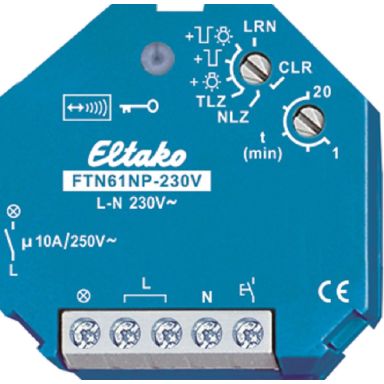 Eltako 30100130 Trappelysautomat 868 MHz, 230 V AC, IP30