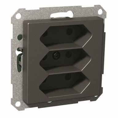 Schneider Electric Exxact Seinäpistorasia 3-osainen, 2,5 A