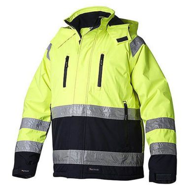 Top Swede 122 Vinterjakke varsel, gul/marineblå