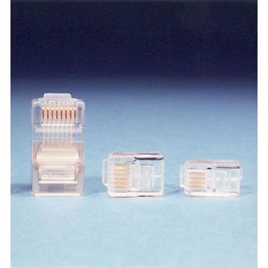 Intronics TD108R Modularkontakt RJ45, UTP 8/8, för rundkabel, 25-pack