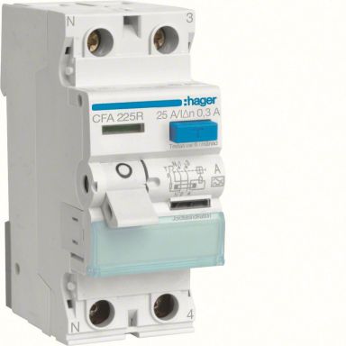 Hager CFA225R Jordfelsbrytare 2-polig, 300mA, A
