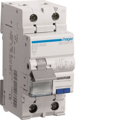 Hager ACS910D Personskyddsautomat 2-polig, 230V