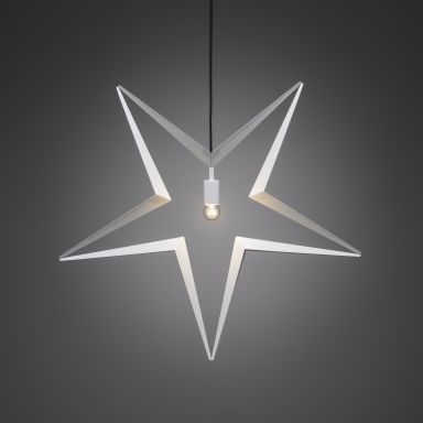 Konstsmide 2578-217 Tähti E14, valkoinen, roikkuva, 80 cm