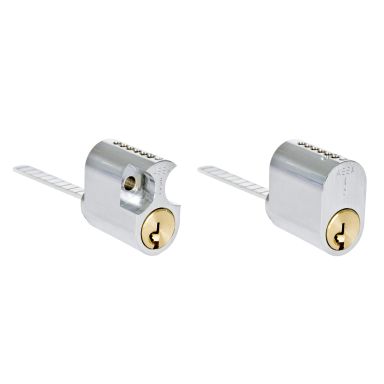ASSA 1208 Låscylinder oval, stift, GDS/SB