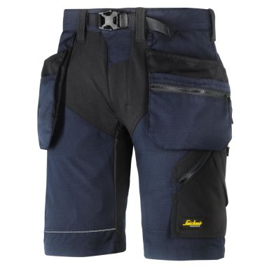 Snickers Workwear 6904 FlexiWork Arbetsshorts marinblå/svart