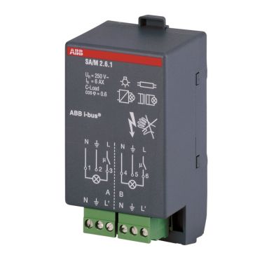 ABB 2CDG110002R0011 Kytkinyksikkö 2 kanavaa, KNX, 6 A