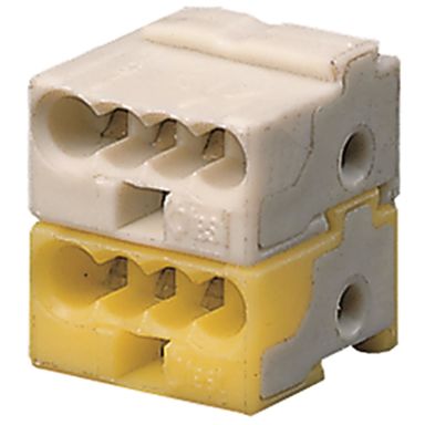 ABB GHQ6301902R0001 Anslutningsklämma vit/gul, 50-pack