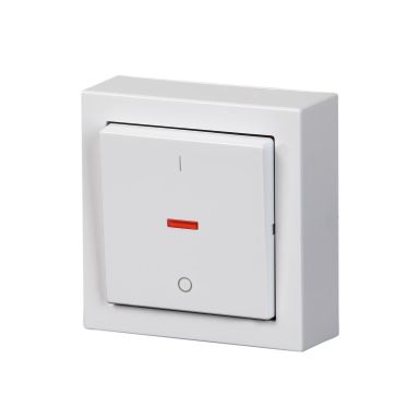 ABB Impressivo Strömbrytare 2-pol, utanpåliggande, vit