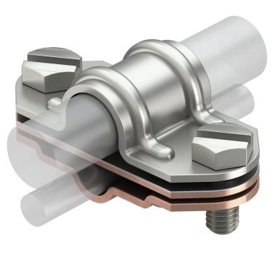 Obo Bettermann 5336074 Övergångsklämma max. ØVA 16 mm, CU 8-10 mm