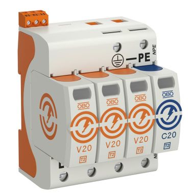 Obo Bettermann 5095333 Överspänningsskydd typ 2, 230V, IP20