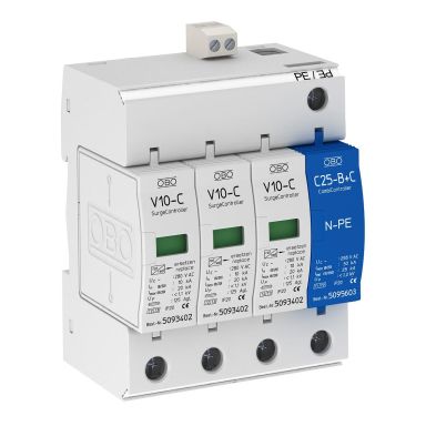 Obo Bettermann 5094931 Ylijännitesuoja 3-napainen