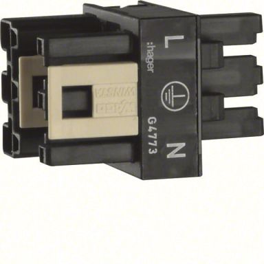 Hager G4773 Y-haaroitin 3-napainen
