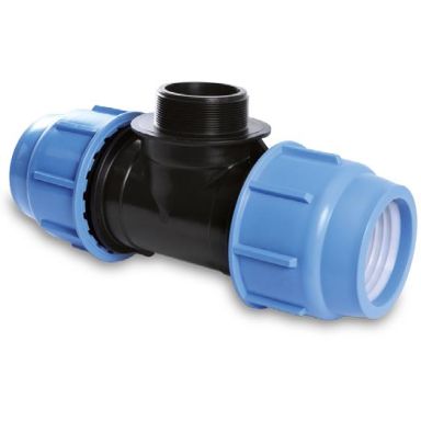 Georg Fischer 3004081002 PEM-kobling PP, T-stykke, plast-utvendig gjengeplast