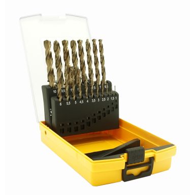 Ironside Pro 201270 Borekassette 19 stk. bor, 1-10 mm, plastboks