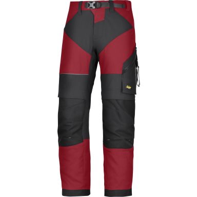 Snickers Workwear 6903 FlexiWork Työhousut punainen/musta