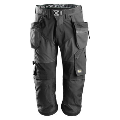 Snickers Workwear 6905 FlexiWork Piratbyxa stålgrå