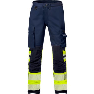 Fristads 2705 PLU Arbeidsbukse varselgul/marineblå