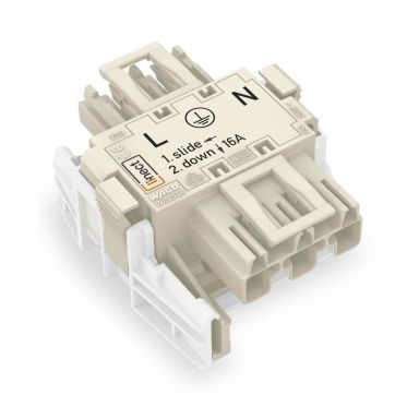 Wago 770-6223 T-forgrening 3 poler, L, N, PE