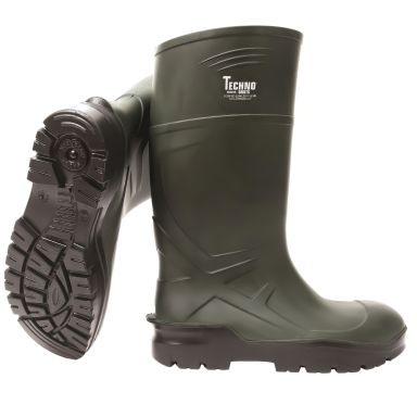 Techno Boots 04 Kumisaapas vihreä, PU