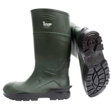 Techno Boots S5 Sikkerhedsstøvle grøn, PU