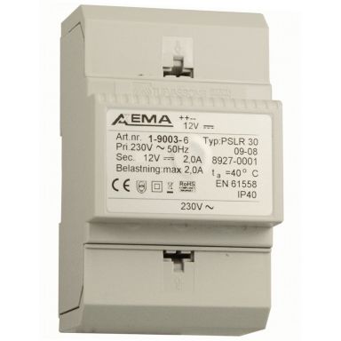 Axema 1-9003-6 Muuntaja TF6, 12 V, 2 A