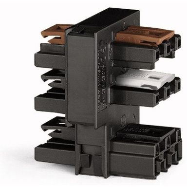 Wago 770-638 Distributionsblock svart, 3-pol