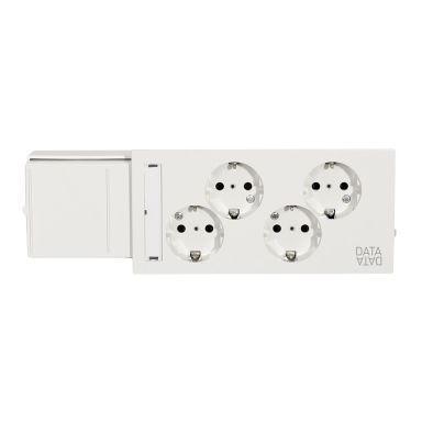 MP bolagen DUCT-4D-3 Vägguttag 4-vägs