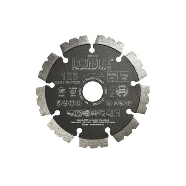 Ironside 201179 Diamantskæreskive universal, 125x22,23x2,3 mm