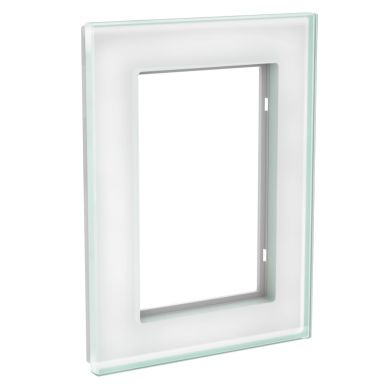 Schneider Electric WDE004034 Peitekehys 2-osainen, lasi, solid, valkoinen