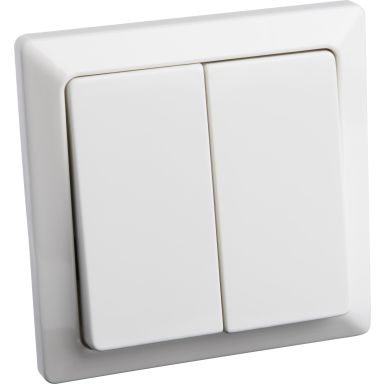 Gelia 4000036022 Strömbrytare infälld, dubbeltrapp